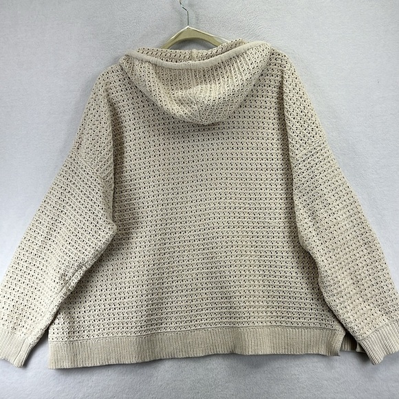 Artelier Nicole Miller Pullover Crochet Sweater Plus Size 3X Cream Like New - Picture 4 of 10